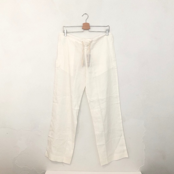 Island Importer Boys Size 14 Linen Pants in Ivory NWT - Picture 1 of 3